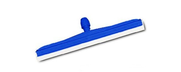 RODO PLÁSTICO AZUL - BORRACHA BRANCA - 35 cm
