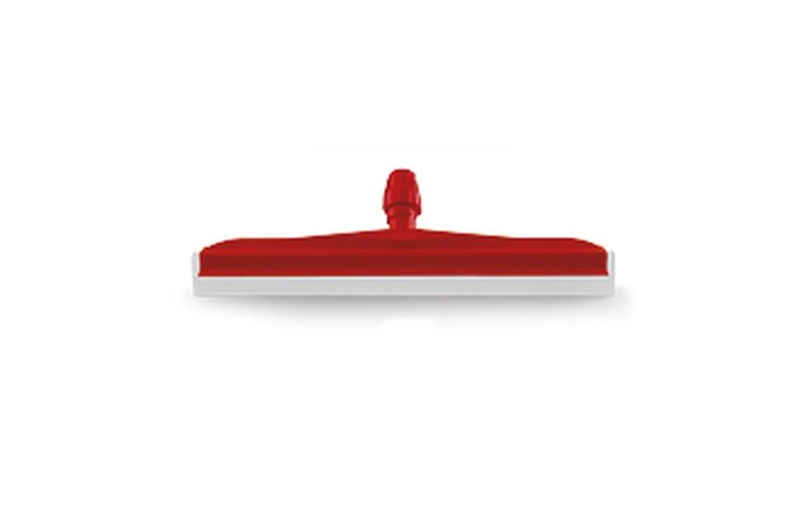 RODO PLÁSTICO VERMELHO - BORRACHA BRANCA - 45 cm
