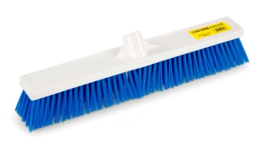 VASSOURA/ESCOVA IND. PBT AZUL-45 cm.