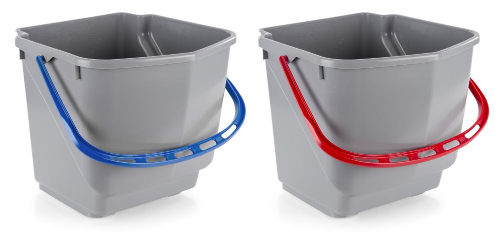 BALDE PLASTICO CINZENTO 25LT - C/PEGA AZUL