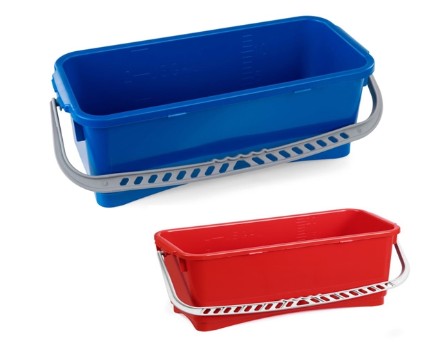 BALDE RECTANGULAR 10 Lts - VERMELHO