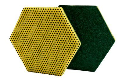 ESFREGÃO SCOTCH-BRITE 96HEX Dupla Acção Verde/Amarelo 147x127mm