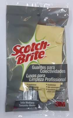 LUVA SCOTCH-BRITE LATEX MÉDIA - PAR