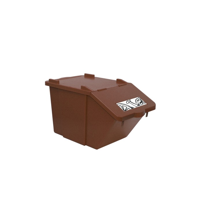 CONTENTOR PICK-UP CASTANHO - 45 Lts