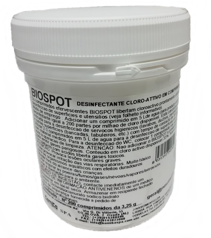 BIOSPOT - Emb. 200 PASTILHAS (Desinfectante)